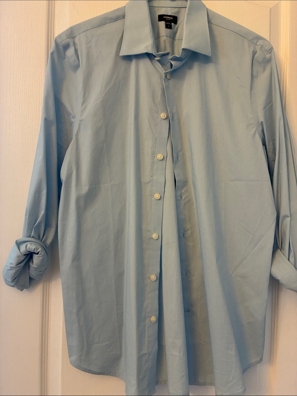 Express Pale Blue Men's Dress Shirt